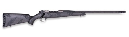 Weatherby MGT01N25RWR4B Mark V Backcountry Guide TI 25 WBY RPM 4+1 22" +2 Black Fluted Threaded Barrel, Titanium Drilled  &  Tapped Receiver, Exposed Carbon w/Carbide Black Accents Fixed Peak 44 Blackto