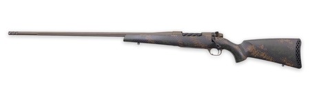 Weatherby MBC20N338WL6B Mark V Backcountry 2.0 338 WBY RPM 4+1 24" + 2" Patriot Brown Cerakote Fluted Threaded Barrel, Steel Drilled  &  Tapped Receiver, Black w/Brown Accents Fixed Peak 44 Blacktooth C