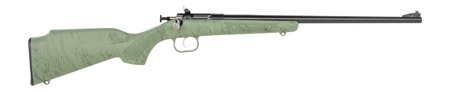Crickett KSA2342 My First Rifle Gen2 22 LR 1rd 16.13" Blued Single Shot Barrel, Drilled  &  Tapped Receiver, Green w/Black Webbing Fixed Synthetic Stock