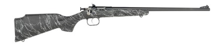 Crickett KSA2344 My First Rifle Gen2 22 LR 1rd 16.13" Blued Single Shot Barrel, Drilled  &  Tapped Receiver, Black w/White Webbing Fixed Synthetic Stock