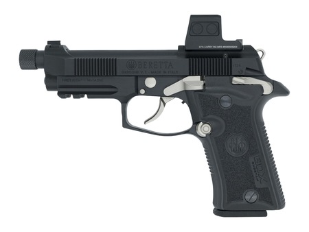 Langdon Tactical Tech 80X32BCBRE Beretta Cheetah 80X Micro-Compact 32 ACP 13+1 4.40" Black Threaded Barrel, Black Carbon Steel Optic Ready/Serrated Slide, Black Cerakote Aluminum Frame w/Picatinny Rai
