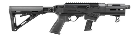 Ruger 39101 PC Carbine  SBR 9mm Luger 17+1 6.50" Black Threaded Barrel, Black Hardcoat Anodize Aluminum Receiver w/Picatinny Rail, M-LOK Handguard, Black Polymer Magpul MOE Buttstock, Black Polymer Gr