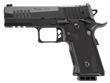 Sig Sauer 211CA9GT410 P211 GT4 Carry Frame 9mm Luger 10+1 4.20" Black Barrel, Black Nitron Stainless Steel Optic Ready/Serrated Slide  &  Stainless Steel Frame w/Beavertail  &  Picatinny Rail, G10 Grip Pa