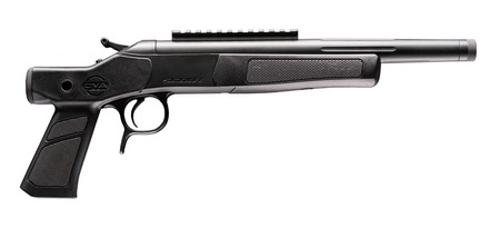 CVA CP801 Scout XP 223 Rem 1rd 11.50" Matte Stainless Steel Fluted Threaded Barrel, Picatinny Rail, Graphite Black XP Pistol Grip