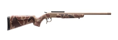 CVA CR4442DC Cascade Takedown 45-70 Gov 1rd 20" Flat Dark Earth Cerakote Stainless Steel Threaded Barrel  &  Receiver w/Picatinny Rail, Duck Camo Synthetic Stock
