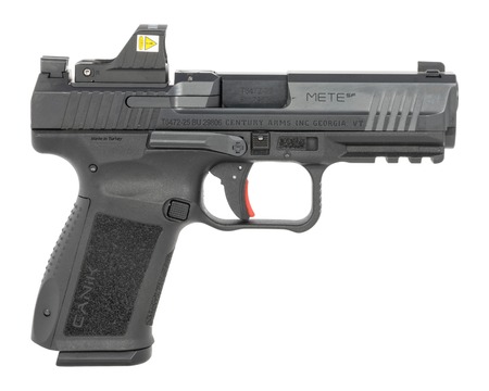 Canik HG5637OSVN Mete SF One Series w/Optic 9mm Luger 15+1 4.19" Black Barrel, Black Nitride Steel Serrated w/Optic Slide, Black Polymer Frame w/Beavertail  &  Picatinny Rail, Interchangeable Backstrap