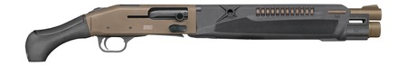 Mossberg 83011 990 Aftershock SPX Semi-Auto 3" 5+1 14.75" Flat Dark Earth Cerakote Integrated Heat Shield Barrel  &  Drilled  &  Tapped Receiver, Black Polymer Grip