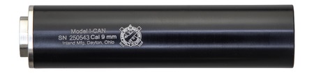 Inland MFG ICAN9MM   9mmLuger Black Aluminum 1/2"x28