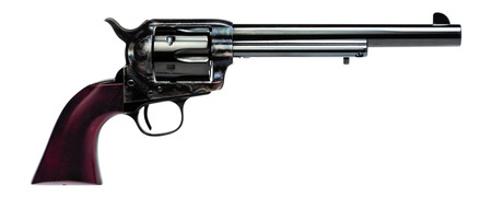 Cimarron PP514M00HN9K U.S. Calvary Buffalo Soldier 45 Long Colt 6 Shot 7.50" Blued Barrel  &  Cylinder, Color Case Hardened Steel Frame, Walnut Grip, Exposed Hammer, US Markings