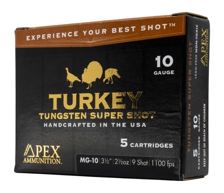 APEX AMMO MG10-9     10G 3.5  2-1/2 9         5/10