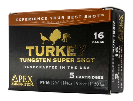 APEX AMMO PT16-9     16G      1-5/8 9         5/10