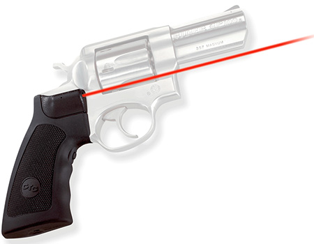 Crimson Trace 011790 Lasergrips  Fits Ruger Alaskan/GP100/Super Redhawk, Red Laser 633nM Wavelength 5mW Output, Black Polymer