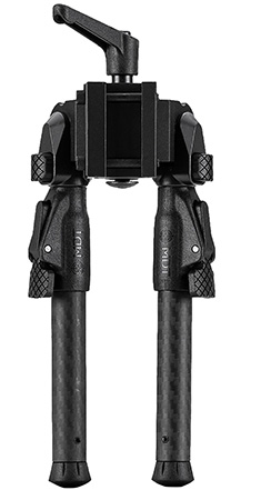 Mdt Sporting Goods Inc 105560BLK GRND-POD  Black Aluminum, 4.5"-9.0", Spiked Feet, Fits Picatinny Rail