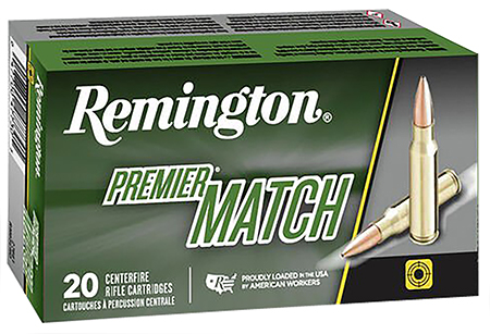 Remington Ammunition 27661 Premier Match 6.5Creedmoor 140gr Sierra MatchKing BTHP 20 Per Box/10 Case