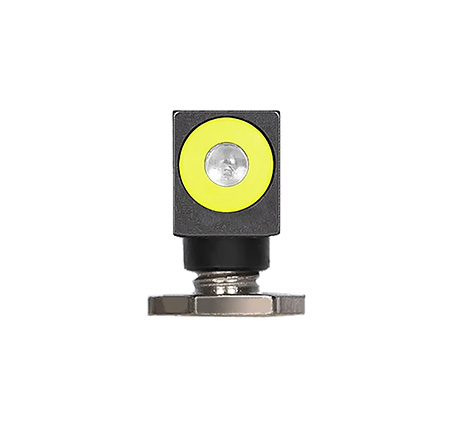 Night Fision GLK000001YGX Tritium Front Sight for Glock  Green/Tritium Yellow Outline Glock 17/17L/19/22