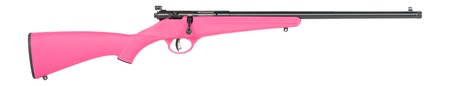 Savage Arms  Rascal F-SR 22 LR 1rd 16.13" Matte Black Single Shot Threaded Barrel, Pink Synthetic Stock, Right Hand