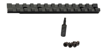 Savage Arms 56442 Scope Rail Revel Black Aluminum 8.40" Long