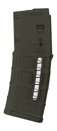 Magpul MAG556ODG PMAG Gen M3 Window 30rd 5.56x45mm/223Rem OD Green Polymer