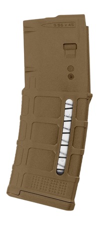 Magpul MAG556MCB PMAG Gen M3 Window 30rd 5.56x45mm/223Rem Black Polymer