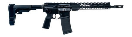 Faxon Firearms FXPRO6A125GA1075 Pro  6mm ARC 10+1 12.50" Black Nitride Match Grade Threaded Barrel, Black Aluminum Receiver w/Picatinny Rail, M-LOK Handguard, Black SB Tactical SBA3 Brace, Ergonomic G