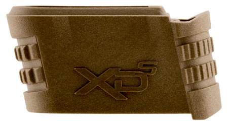 Springfield Armory XDS5901FDE Backstrap Sleeve  made of Polymer with Flat Dark Earth Finish  &  1 Piece Design for 9mm Luger Springfield XD-S with #1 Backstrap