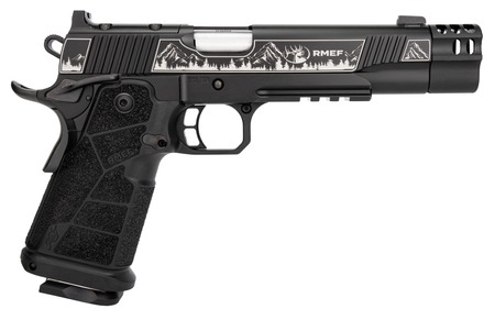 Kimber Mfg, Inc 3600305 DS Warrior Camp Guard Elite Full Size 10mm Auto 18+1 5" Matte Stainless Compensated Barrel, KimPro Black Stainless Steel Engraved Lightening Cut/Optic Ready/Serrated Slide, Bla