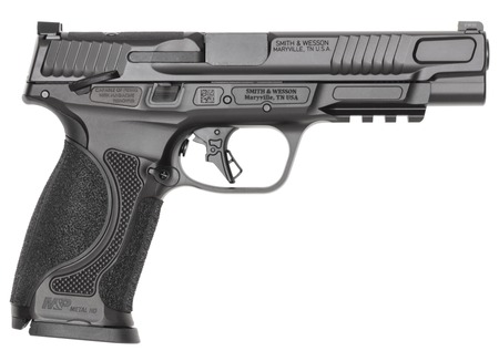 Smith  &  Wesson 14672 M & P M2.0 Metal 9mm Luger 17+1 5" Black Armornite Stainless Steel Barrel  &  Optic Ready/Serrated Slide, Black Armornite Stainless Steel Frame w/Picatinny Rail, Interchangeable Palms