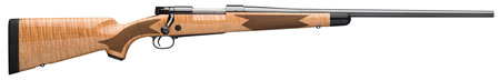 Winchester Repeating Arms 535218229 Model 70 Super Grade 264 Win Mag Caliber with 3+1 Capacity, 26" Barrel, High Polished Blued Metal Finish  &  Gloss AAA Maple Stock Right Hand (Full Size)