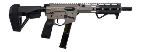 Freedom Ordance FX9P10E-FDE FX9P Elite 9mm Luger 10" Black Nitride Threaded Barrel, Flat Dark Earth Anodized Aluminum Receiver w/Picatinny Rail, M-LOK Handguard, Black Polymer SB Tactical SBA5 Brace,