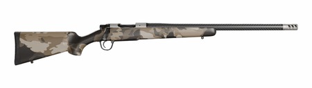Christensen Arms 801-060078-00 Ridgeline FFT 22 Creedmoor 4+1 20" Carbon Fiber Threaded Barrel, Burnt Bronze Cerakote Steel Drilled  &  Tapped Receiver, Barren Dune Camo Fixed Carbon Fiber Stock