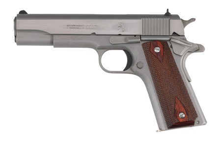 Colt Mfg O1911C-SS9 1911 Government 9mm Luger 9+1 5" Stainless National Match Barrel, Stainless Steel Serrated Slide, Stainless Streel Frame w/Beavertail, Double Diamond Checkered Wood Grip