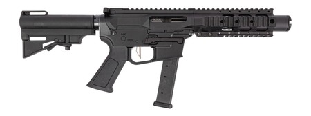 Dpms Panther Arms DP51655231780 Kitty Kat G9 9mm Luger 27+1 4" Black Nitride Heavy Threaded Barrel, Black Hardcoat Anodize Aluminum Receiver w/Picatinny Rail, M-LOK Handguard, Black Polymer DPMS CAR B