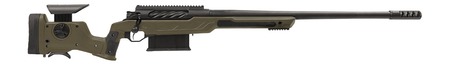 Cadex Inc CDXBMGQUA5029HI20I1J5N BMG Quake  50 BMG 3+1 29" Black DLC Match Grade Threaded Barrel, Black DLC Receiver w/Picatinny Rail, Adj Cheek Piece  &  LOP OD Green Polymer Stock