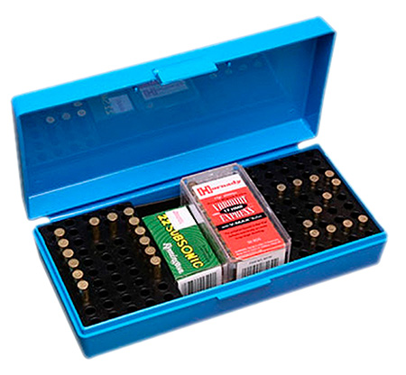 MTM Case-Gard SB20020 SB-200  Multi-Caliber Rimfire Rifles Blue Polypropylene 100-250rd