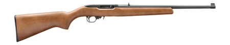 Ruger 32009 10/22  22 LR 10+1 18.50" Satin Black Alloy Steel Barrel, Drilled  &  Tapped Receiver, Birch Wood Fixed Stock