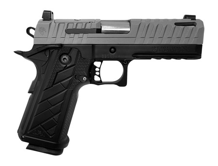 Live Free Armory HG8642-N Apollo 11 V2 Compact 9mm Luger 18+1 4.15" Stainless Barrel, Gray Cerakote Steel Optic Ready/Serrated Slide, Black Cerakote Steel Frame w/Beavertail  &  Picatinny Rail, Black Al
