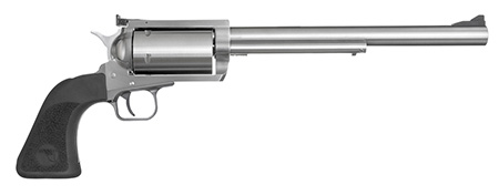 Magnum Research BFR460SW10 BFR Long Cylinder Large Frame 460 S&W Mag 5 Shot, 10" Brushed Stainless Steel Barrel, Cylinder  &  Frame, Black Rubber Grip, Exposed Hammer