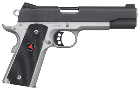 Colt Mfg O2020XETT 1911 Delta Elite 10mm Auto Caliber with 5" Barrel, 8+1 Capacity, Stainless Steel Finish Frame, Serrated Black Carbon Steel Slide  &  Black Polymer with Integrated Delta Medallion Grip
