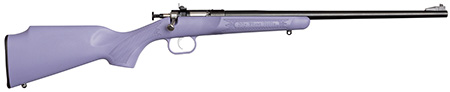 Crickett KSA2306 Youth  22 LR 1rd 16.12" Blued Barrel  &  Receiver, Fixed Front/Adjustable Rear Peep Sights, Purple Synthetic Stock w/11.5" LOP, Rebounding Firing Pin Safety