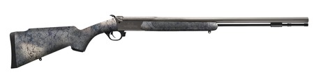 Traditions CR846604437 NitroBolt  50 Cal Firestick 24" Tungsten Cerakote Fluted Threaded Barrel, Tungsten Cerakote Drilled  &  Tapped Steel Receiver, Adj Cheek Piece  &  LOP Desert Web Synthetic Stock