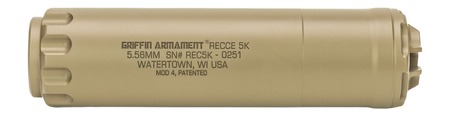 Griffin Armament GAREC5KFDE-W Recce 5K 5.56mm 1.50" Flat Dark Earth Stainless Steel 1/2"x28