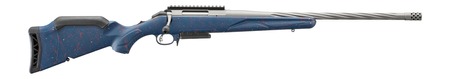 Ruger 56931 American II 250th Anniversary 308 Win 3+1 20" Gun Metal Gray Cerakote Spiral Fluted Threaded Barrel, Alloy Steel Receiver w/Picatinny Rail, Liberty Blue w/Red  &  White Splatter Adj Comb Syn