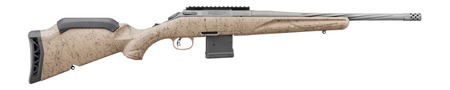 Ruger 46958 American II Ranch 5.56 NATO 10+1 16.10" Cobalt Cerakote Spiral Fluted Threaded Barrel  &  Alloy Steel Receiver w/Picatinny Rail, Flat Dark Earth Splatter Adj Comb  &  LOP Synthetic Stock, Left