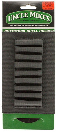 Uncle Mike's 88481 Buttstock Shell Holder  Black Nylon 9rd Rifle