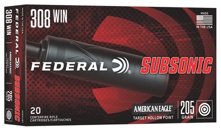 FED 308SUB1      308  205GR THP SUBSONIC 20/10