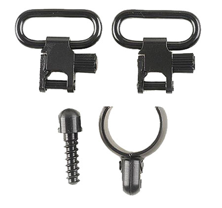 Uncle Mike's 15932 Magnum Band Swivel Set made of Steel with Blued Finish, 1" Loop Size, Quick Detach 115 SG-2 Style for Most 12 Gauge Shotguns