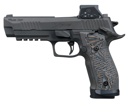 Sig Sauer 226X59XTMSAORXSL P226 XFive Extreme 9mm Luger 20+1 5" Bull Barrel, Black Nitron Stainless Steel Serrated w/Optic Slide, Black Nitron Stainless Steel Frame w/Beavertail  &  Picatinny Rail, Cust