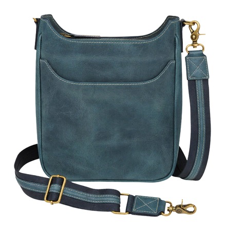 GTM GTM-CZY/17 BLUE   CROSSBODY SLIM SATCHEL-BUFF