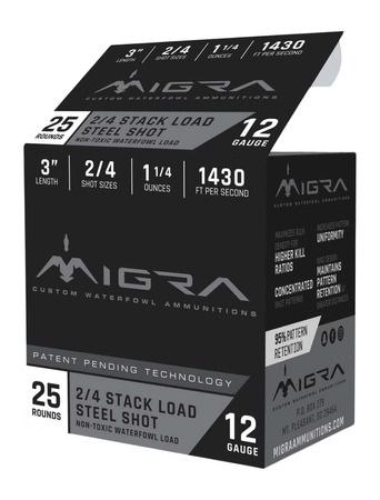 MIGRA M12AS24   12G 3"     2-4SHT 1.25       25/10