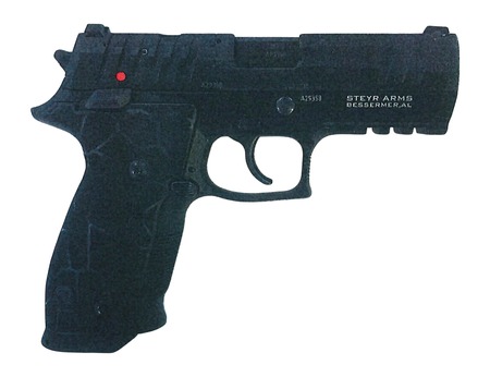 Steyr Arms ATD ATD  Compact 9mm Luger 20+1 3.90" Black Barrel, Black Steel Optic Ready/Serrated Slide, Black Aluminum Frame w/Picatinny Rail,  Interchangeable Grip Panels
